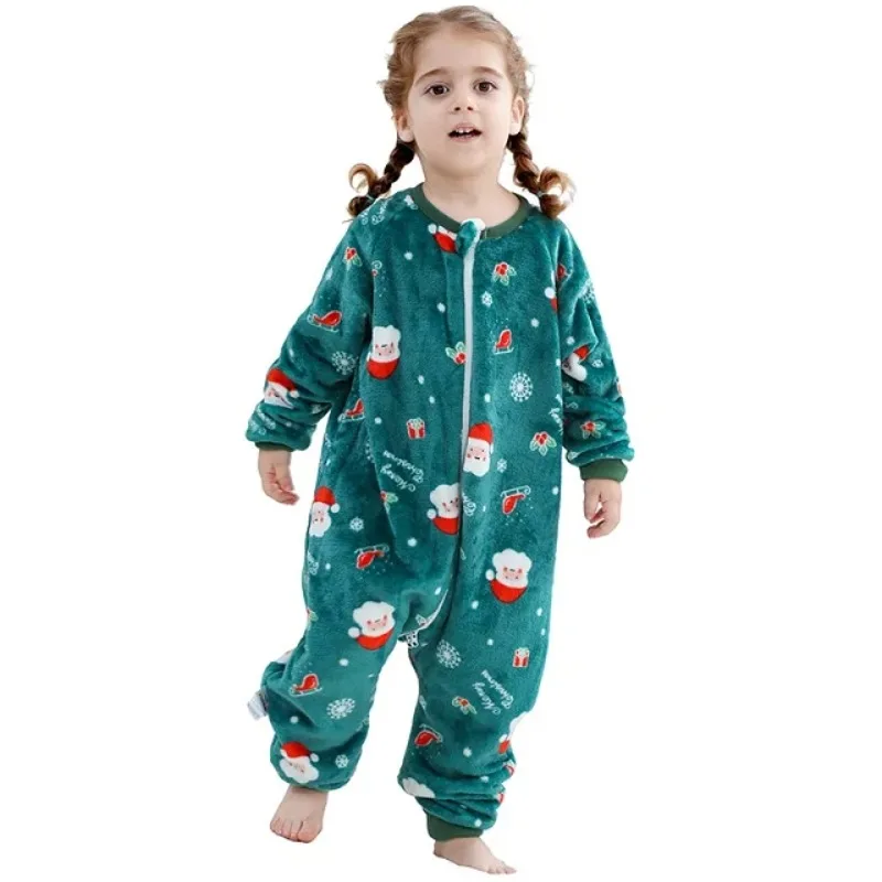 어린이를위한 사자 Kigurumi Onesies 겨울 플란넬 따뜻한 잠옷 동물 고양이 공룡 크리스마스 잠옷 점프 슈트 Cospaly 의상