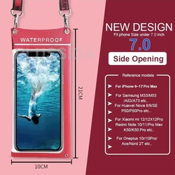 Universal Waterproof Phone Case Pouch - Premium Protection (Red)