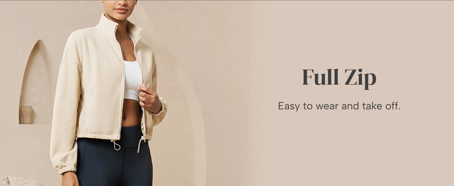 Winter Fleece Cropped Jacket