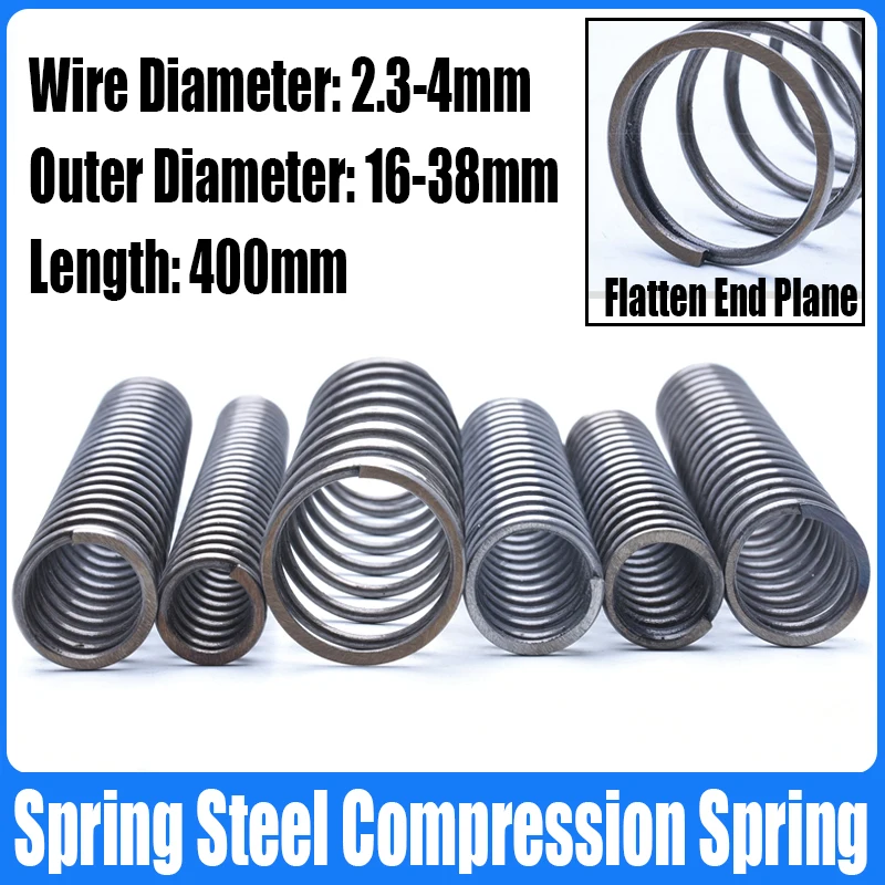 1PCS 2.3-4mm Wire Diameter Y-type Compression Spring Spring Steel Pressure Release Return Spring 16-38mm Outside Diameter L=400