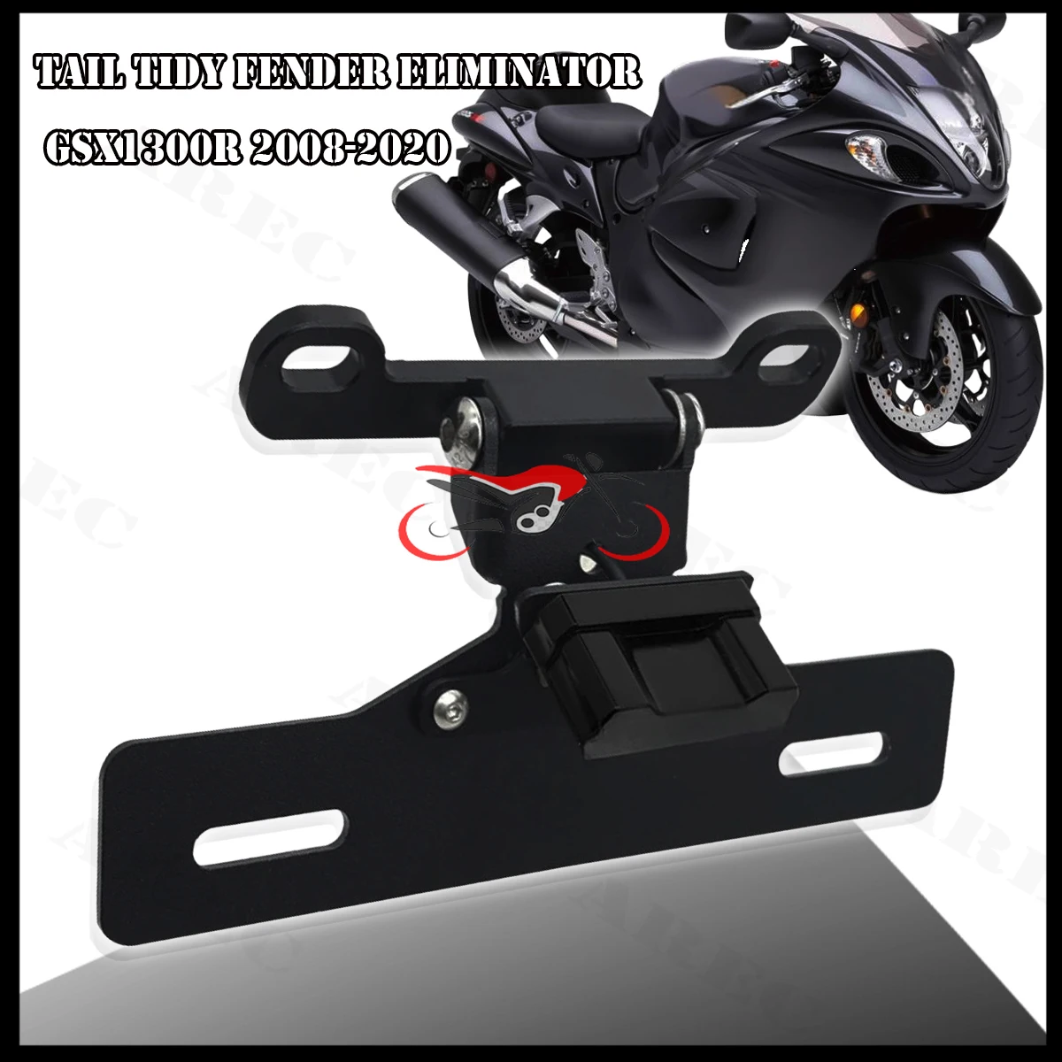 후면 테일 티데이 펜더 제거기 LED 라이트 번호판 홀더 브래킷 스즈키 하야부사 GSX1300R 2008-2020용