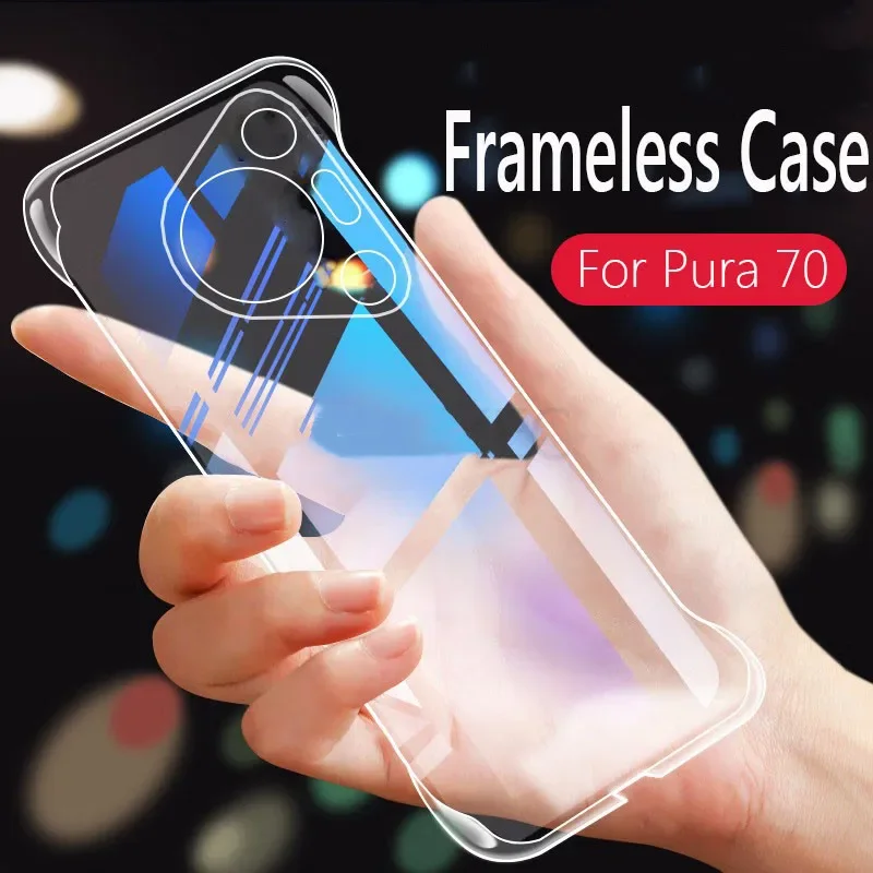 For Huawei Pura 70 Ultra Frameless Slim Clear Hard Back Cover Case For Huawei Pura 70 Ultra Pro Plus ShockProof Phone Cases — view 6