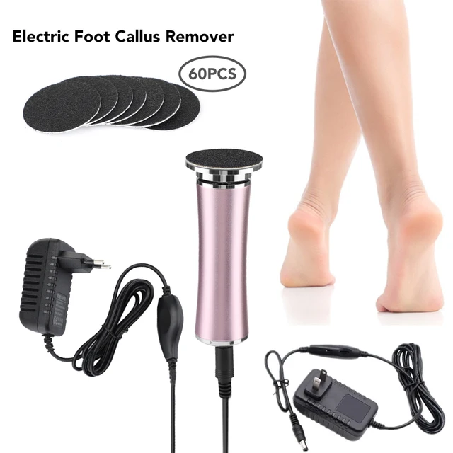 Electric Dead Skin Remover Feet Pedicure Machine with 60pcs Replaceable Sandpaper Foot Grinding Trimmer Foot Care Tool Scrubber 2