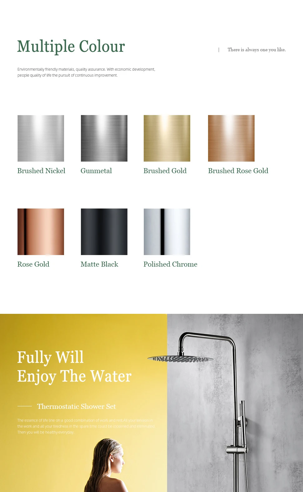 Sa286e58e1aee404ea17a1e21b881cba2q Brushed Nickel Thermostatic Shower Faucets Sets Wall Mount Brass Bathroom Mixer Rain shower Faucet Rainfall Shower Thermostatic Systems Mallzona