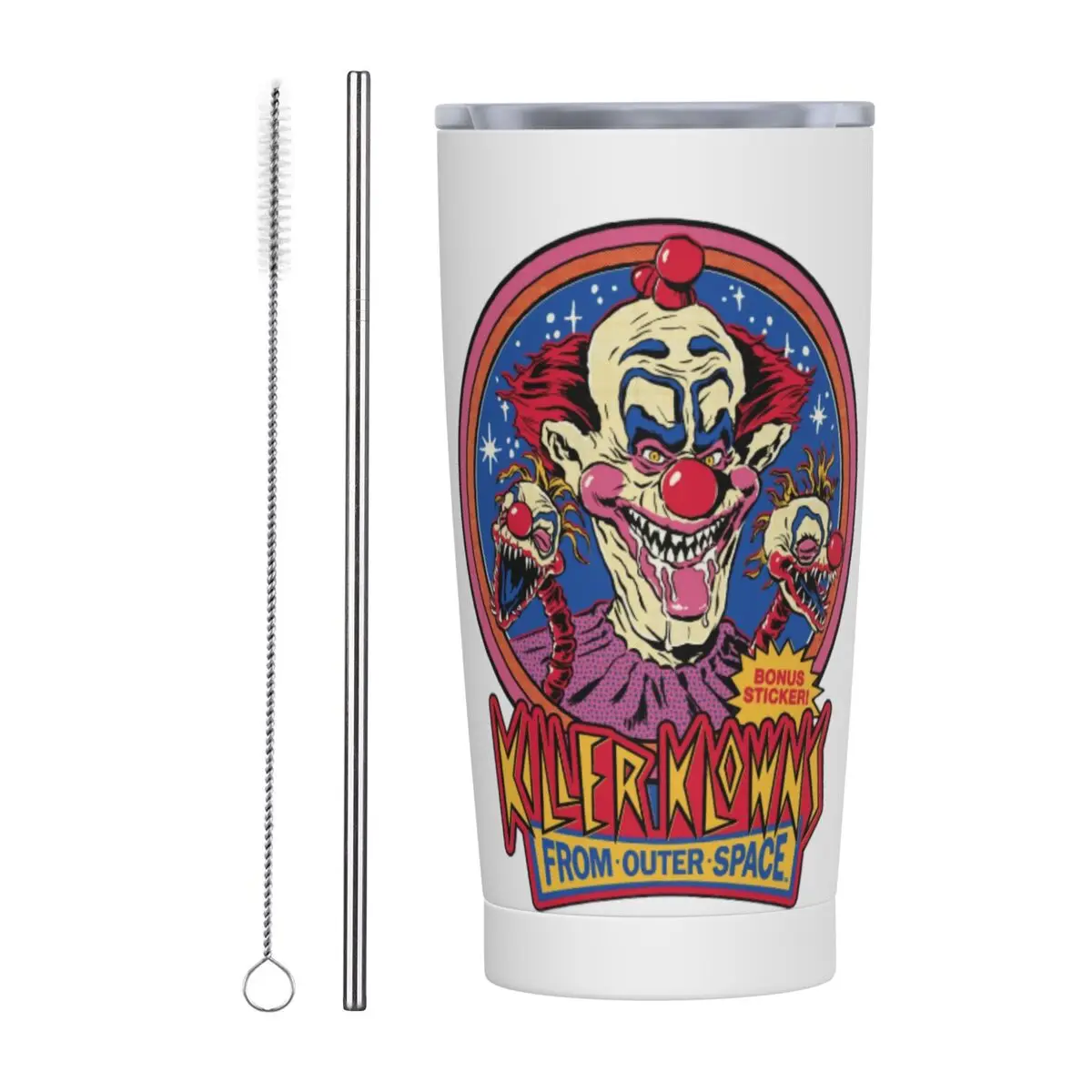 Killer Klowns Dallo Spazio Esterno Wax Pack 20 Oz Tumbler Tazza Termica Da Viaggio Isolata Sottovuoto Con Coperchio Tazza Domestica In Acciaio Inossid
