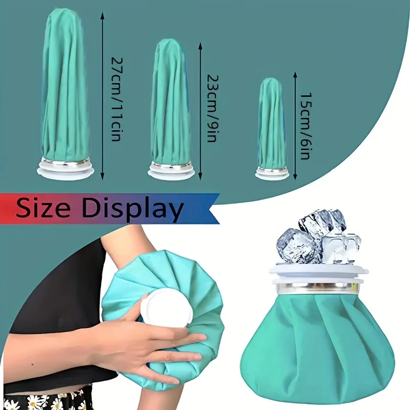 Reusable Hot & Cold Compress Bags (6/9/11 Inches) Perfect For Ice Packs Pain Relief Sports Injuries Muscle Soreness & More