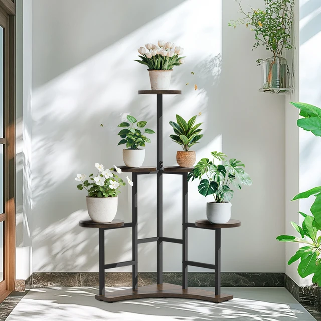 Corner Plant Display Rack