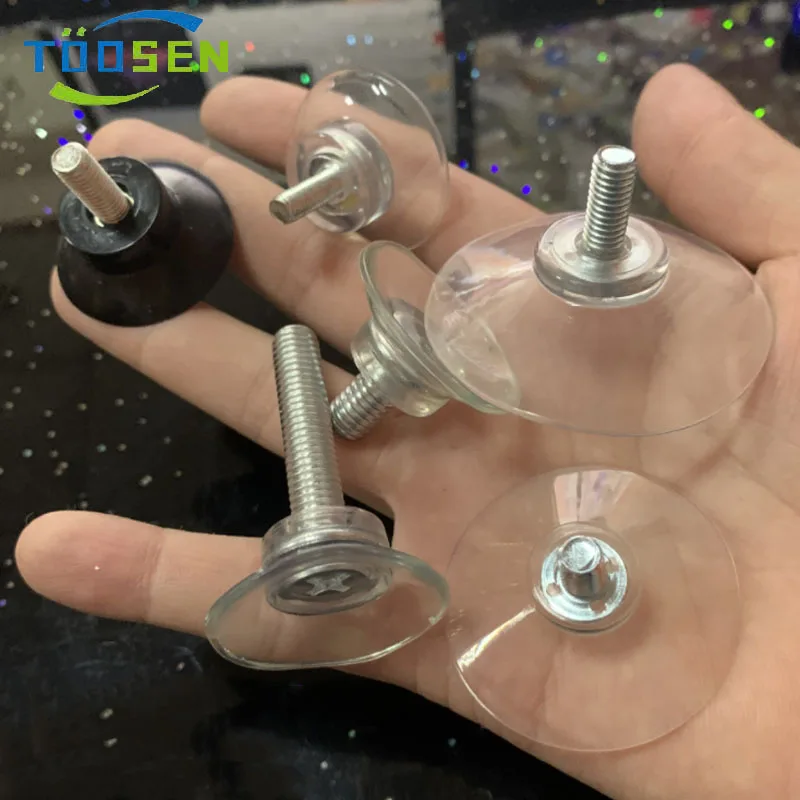 4Pcs-PVC-Suction-Cup-With-M6-M8-Screw-Durable-Sucker-Cup-Suction-Hook ...