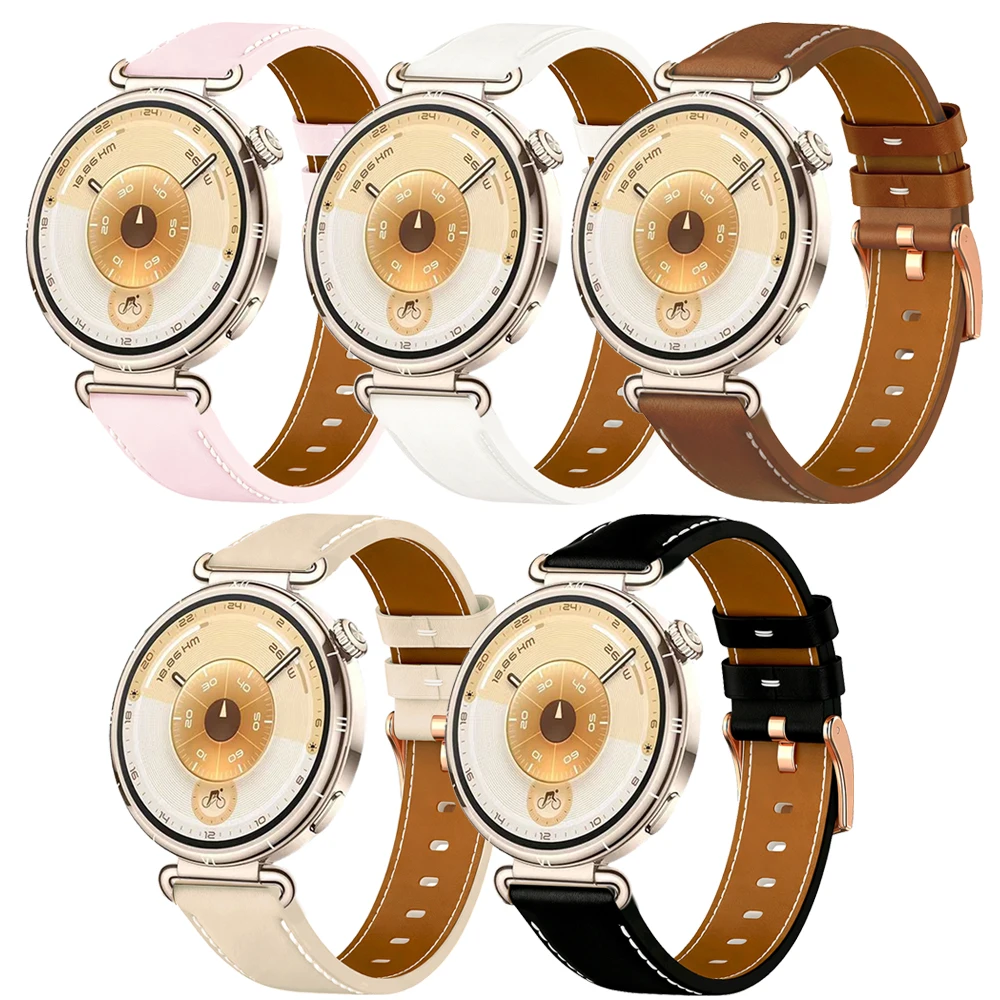 Premium Leather Watchband Bracelet, 18mm/20mm, Universal Fit