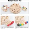 Wooden Color Memory Chess Kids Chessboard Game Toddler Puzzles Brain Memory Exercise Focus Training Montessori Educational Toys 6