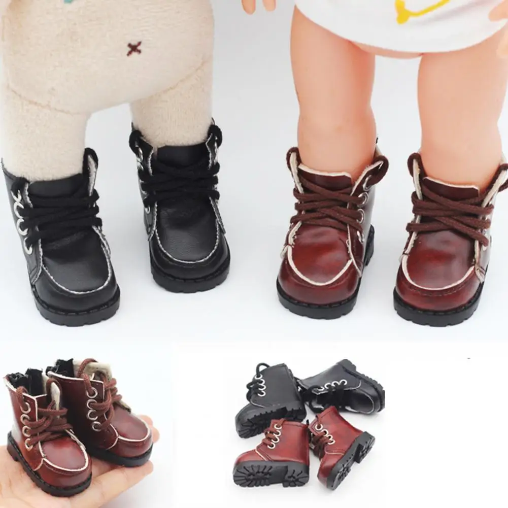 

1 Pair 20cm Doll Shoes Soft Highly Simulated Dollhouse Accessories Fine Workmanship Trendy Mini Doll Shoes For Children Toy