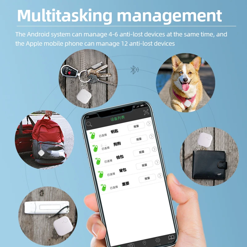 Mini Tracking Device Tracking Air Tag Key Child Finder Pet Tracker Location Smart Bluetooth Tracker Car Pet Vehicle lost tracker