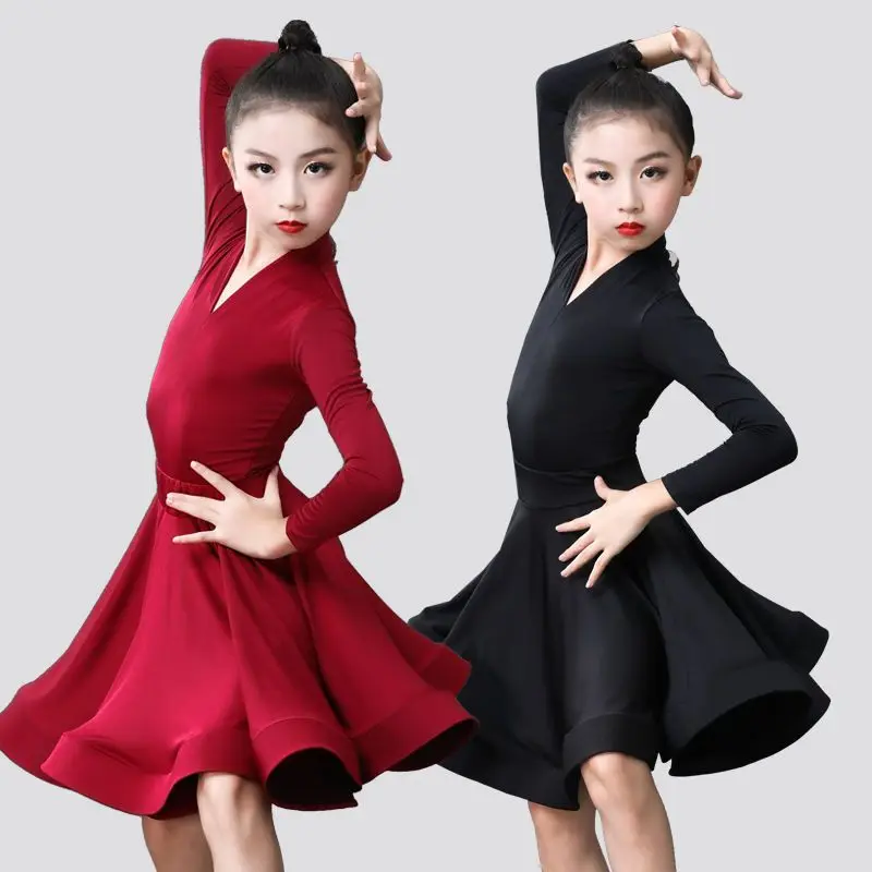 Children's Latin Dance Costume 2-piece Set dance dress