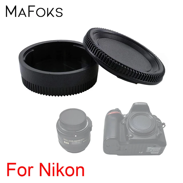 2 in 1 Rear Lens Cap+Camera Body Cover Cap for Nikon D3400 D3300 D3100