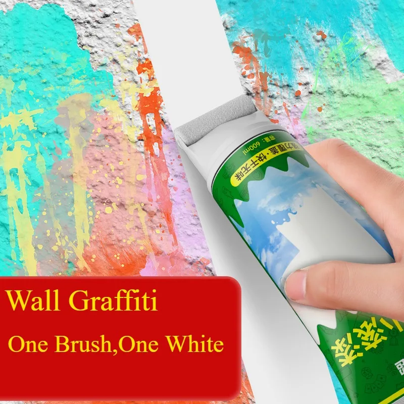 Off-white/gray/white wall repair roller paint Water-based latex paint Large roller brush Repair Tile wall repair tool