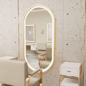 Large LED Oval Bathroom Mirror with Stepless Dimmable Lighted Vanity Mirror for Wall Mounted Vanity with Frame Anti-Fog Memory 4