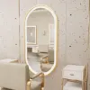Large LED Oval Bathroom Mirror with Stepless Dimmable Lighted Vanity Mirror for Wall Mounted Vanity with Frame Anti-Fog Memory 4