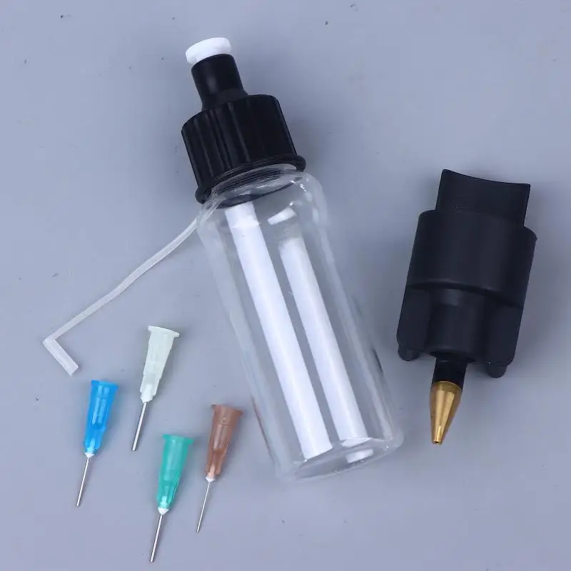 Airbrush Kit with Special Bottle & Multi-Size Disposable Nozzle Set