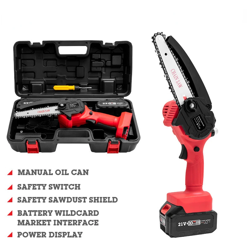 

Электрическая цепная пила HILIXUN, литиевая электрическая пила, 6-дюймовая, 1000 Вт, высокомощная электрическая пила, лесопила и режущие садовые инструменты