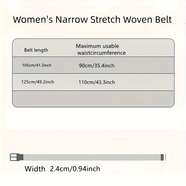 Women's elastic and elastic woven belt in one outfit, casual and versatile denim belt for men and women 2