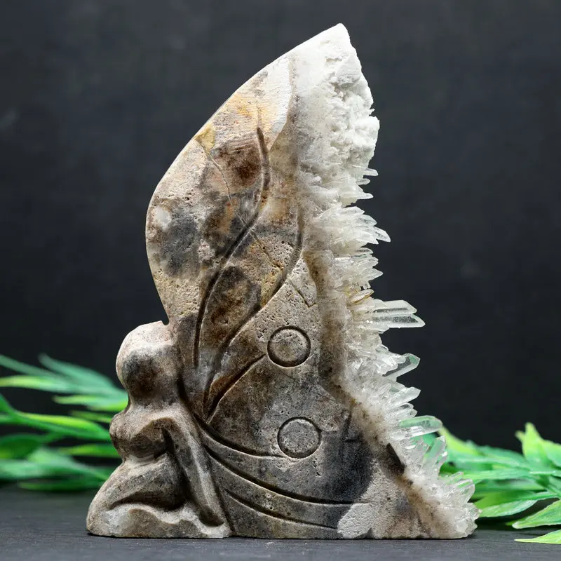 

Creative Garden Butterfly Elf Girl Sculpture, Winged Angel Statue, Outdoor Fairy Ornament, Ornament for Girl, 179G, 4.8 in