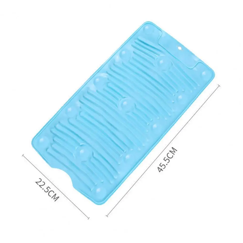 Useful Clothing Wash Board Silicone Washing Board Hanging Design Dirt Remove Household Lazy Folding Washing Mat
