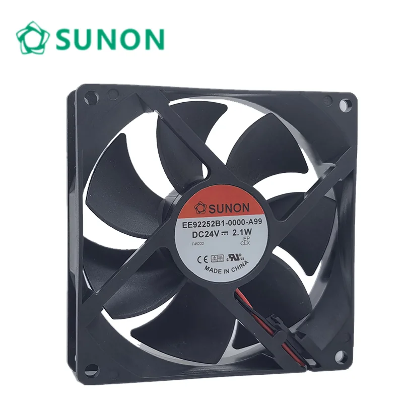 

For SUNON EE92252B1-0000-A99 DC 24V 2.1W 92x92x25mm 2-Wire Server Cooling Fan