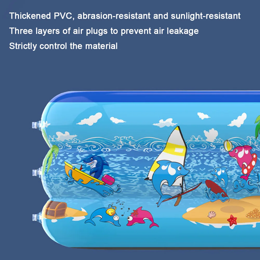 Inflatable Swimming Pool PVC Thickening Swimming Pool Cartoon Pattern Water Play for Summer Outdoor Indoor