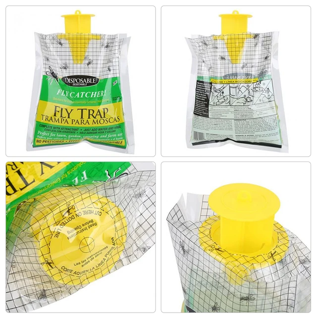 Függő Légy Elkapó Csali Táska Légycsapdák Kerti Udvari Otthoni Kellékek Kártevőirtó Műanyag Eldobható Termékek - Image 2