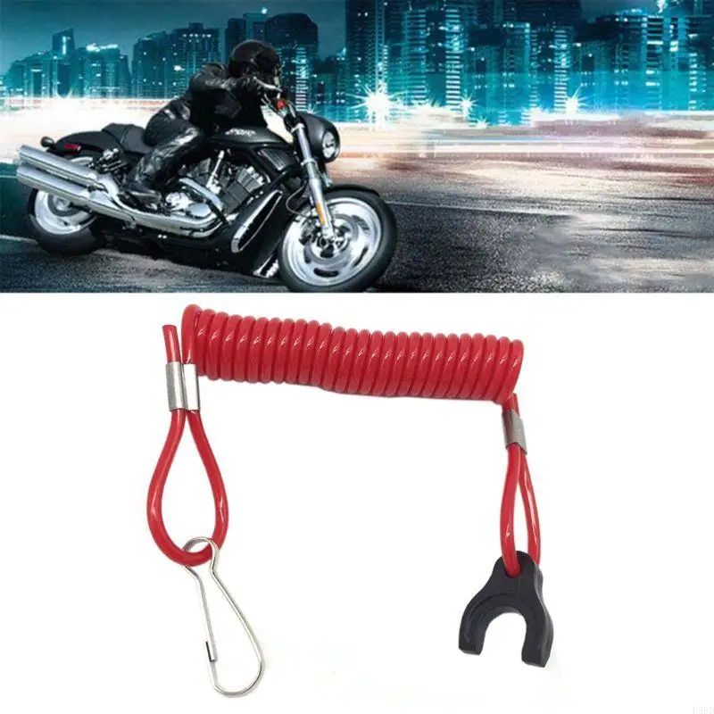 Universal Engine Urgent Stop Safety Lanyard Tether Cord for Tohatsu Motor ATV Boat Bike