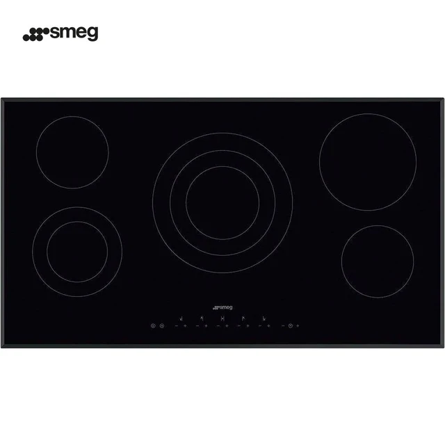 Plaque de cuisson électrique intégrée avec 5 brûleurs, 90 cm, panneau de  cuisson, plaque de cuisson en céramique, noir - AliExpress