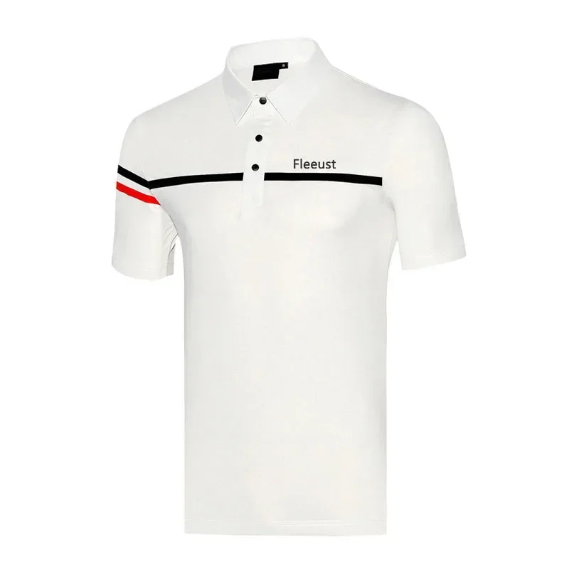 

American Golf Clothing Men's Summer Short Sleeve Top Comfortable Casual Stretch Sports POLO Shirt Anti-Pilling Fashion T-Shirt