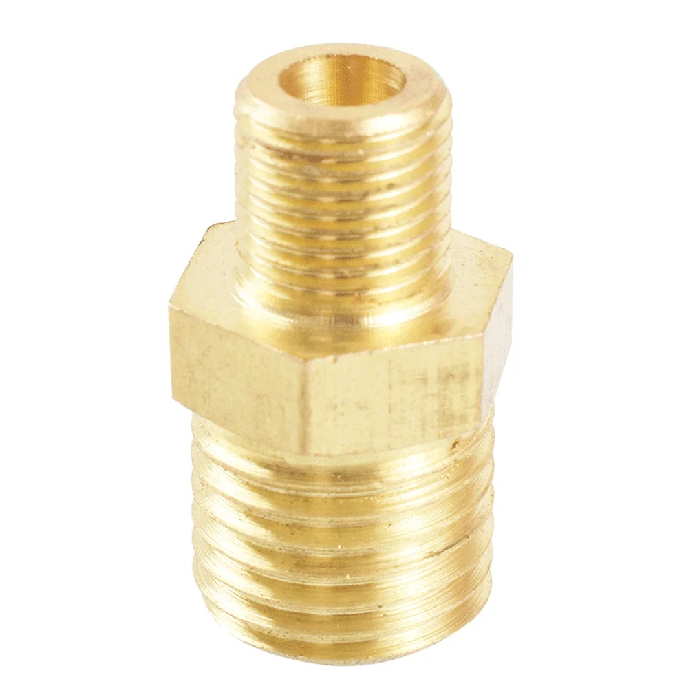 Brass Pipe Fitting Male Hex Nipple Connector Coupler M8 M10 M12 M14 M16 M18 M20 Metric 1/8 1/4 3/8 1/2 3/4 BSP