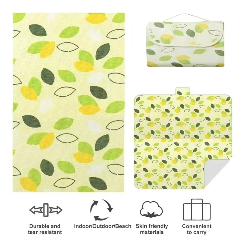 Camping Mat Outdoor Activities Big Picnic Blanket Portable Folding Waterproof Moisture-proof Thick Carry Bag Hiking Beach Travel