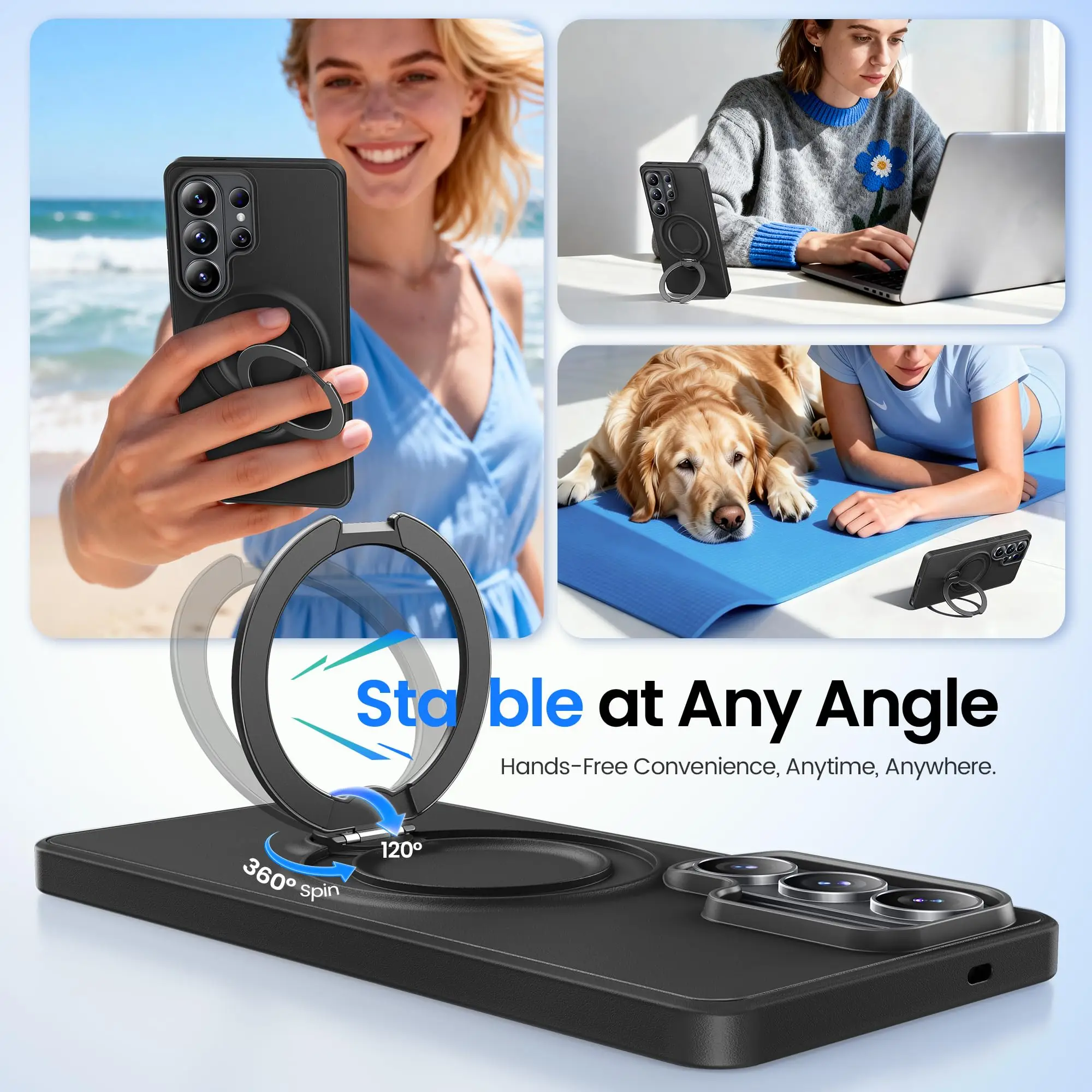 GolbinBox 360° Spin Magnetic Stand Shockproof Slim Protective Case
