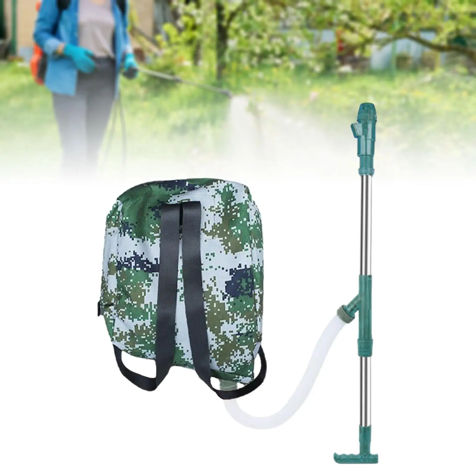 Fertilizer Sprayer Comfortable Ergonomic Handle Top Zipper Design Stainless Steel Knapsack Adjustable Fertilizer Spreader