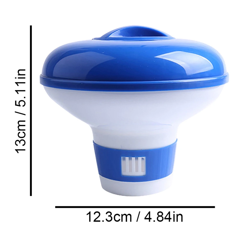 Floating Swimming Pool Chemical Floater Chlorine Bromine Tablets Floating Dispenser Applicator Swimming Spa Hot Tub Supplies vents optimal fits up to 3 inches tabs chlorinator bromine holder chlorine floater pool floating chlorine dispenser