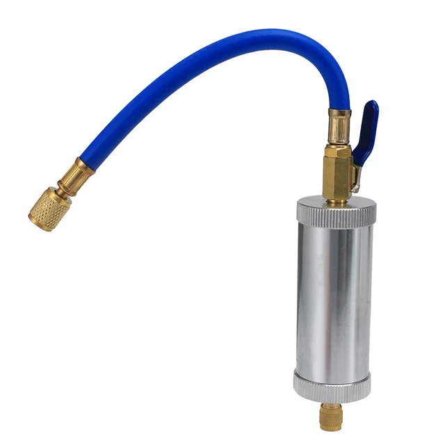 Injecteur de colorant R12 R134A R22, Tube de remplissage de liquide de  refroidissement pour climatisation de voiture, 2 onces | AliExpress