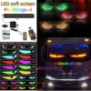 Car Truck Devil's Eye Signs Light Multilingual Car LED Matrix Pixel Panel Scrolling Advertising 5V USB Smart App Remote Control 1