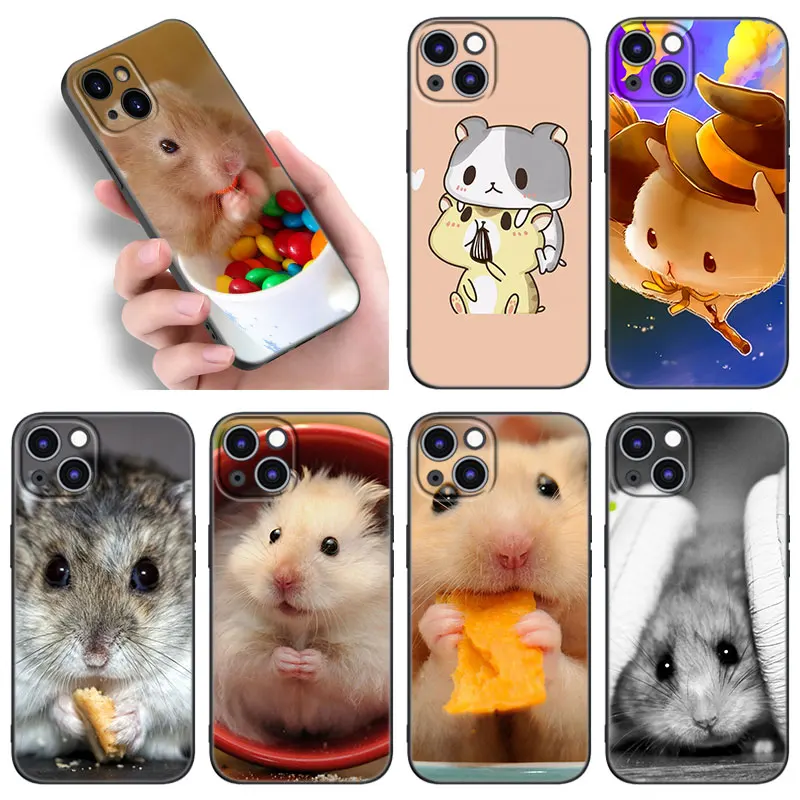 Cute Lovely Pet Hamster Phone Case For Apple iPhone 12 13 Mini 11 14