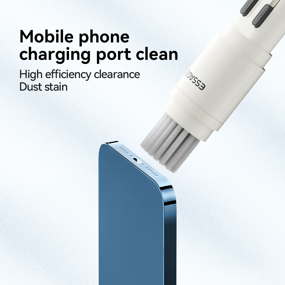 Essager 5-in-1 Cleaning Brush Bluetooth Earphones Cleaning Tool Cleaner Kit for Airpods Pro Earbuds Case Cleaner Kit Clean Brush