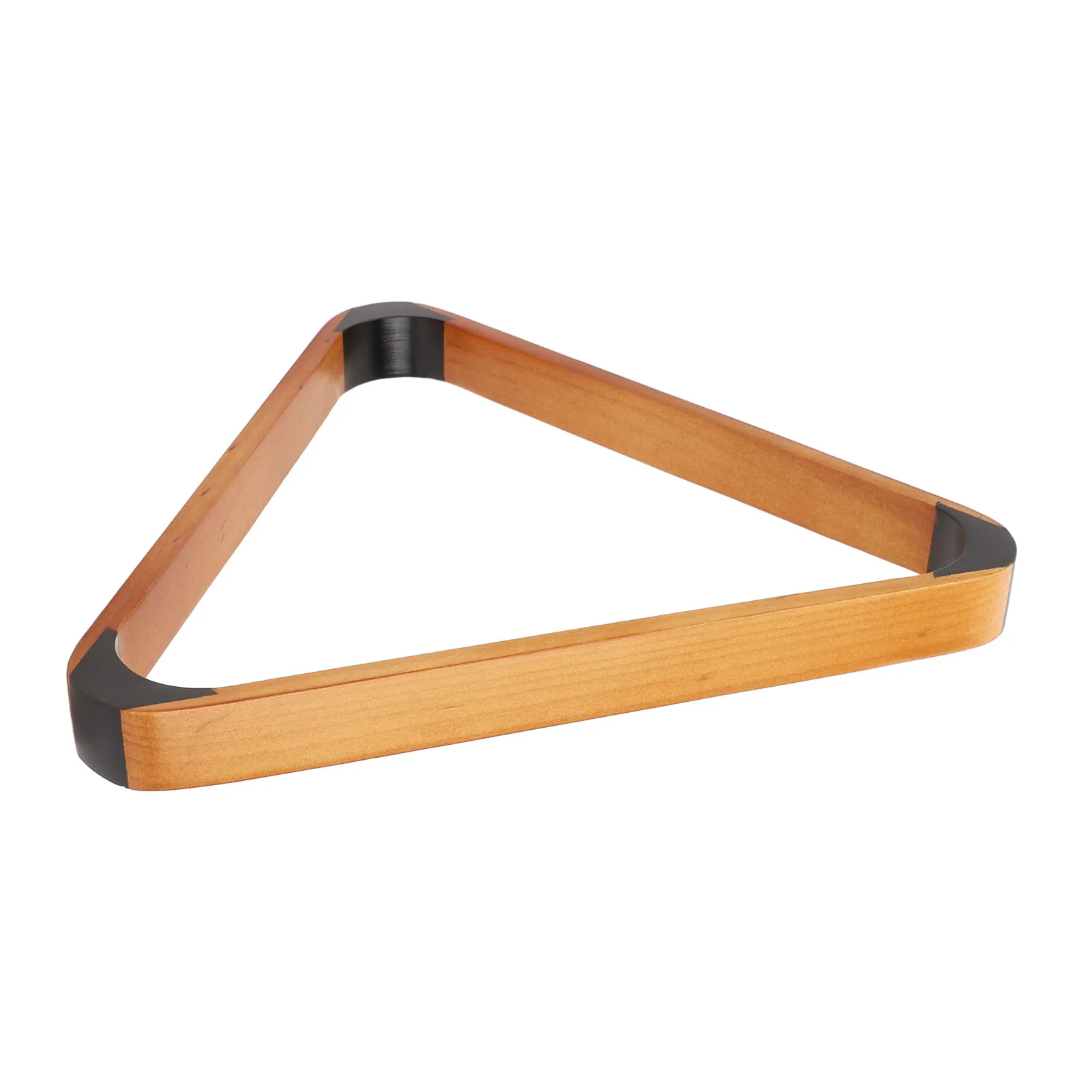 Billiard Ball Triangle Rack Black 57.2MM Pine British Fancy 9 Ball Pool Rack Yellow Pool Triangle