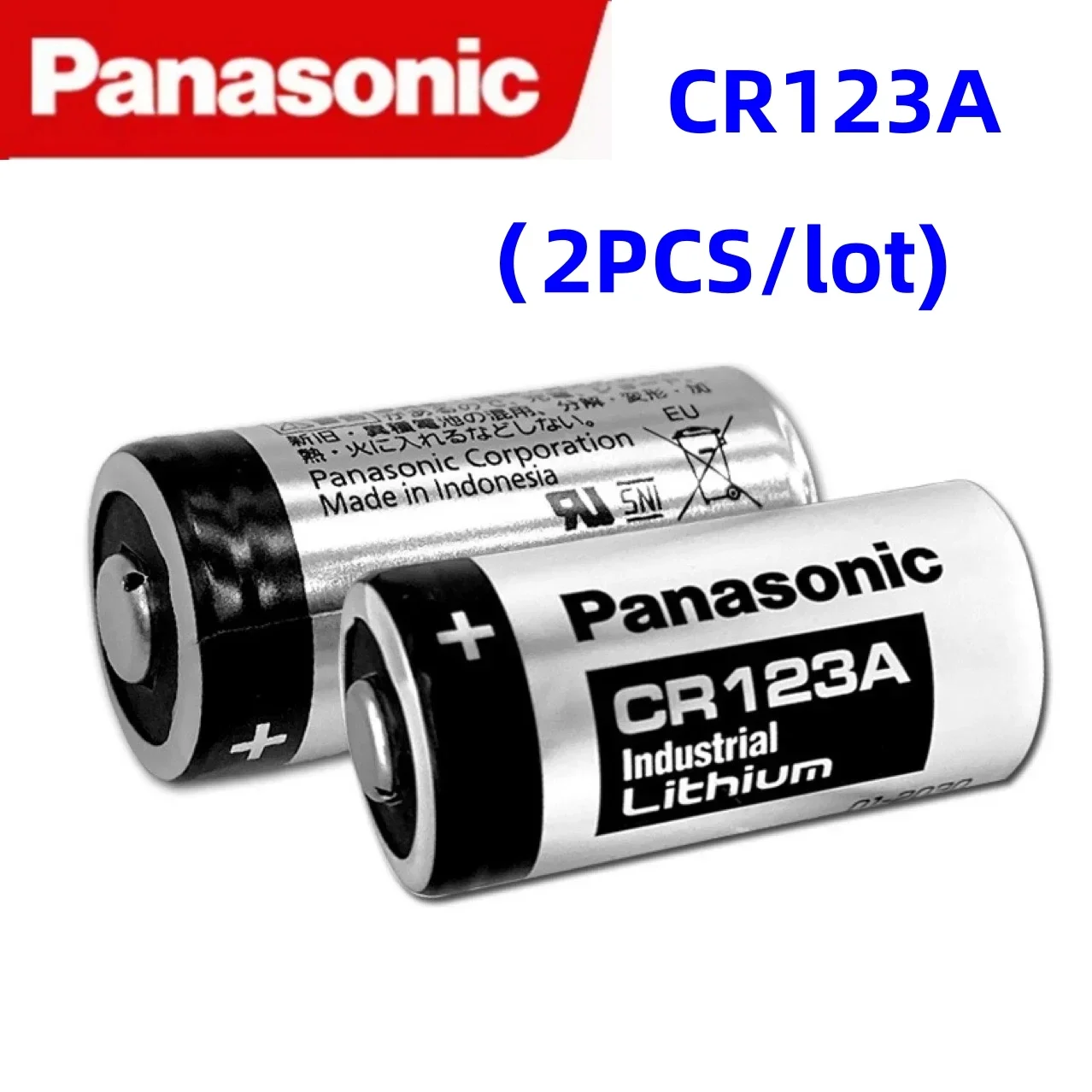 2 יחידות 10 יחידות מקוריות של סוללת מצלמה Panasonic 123 Lithium 3V Arlo CR123A CR17345 DL123A EL123A 123A