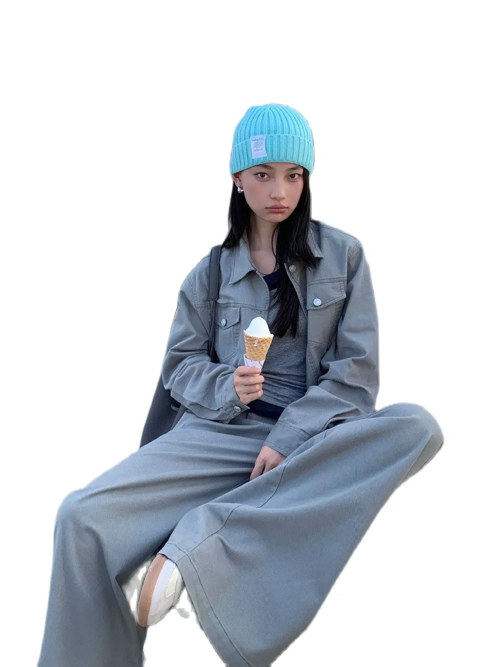 Y2KtrendShort  Collar Versatile Coat For Women, Casual, Advanced Texture Top, Commuter, New Fashion,