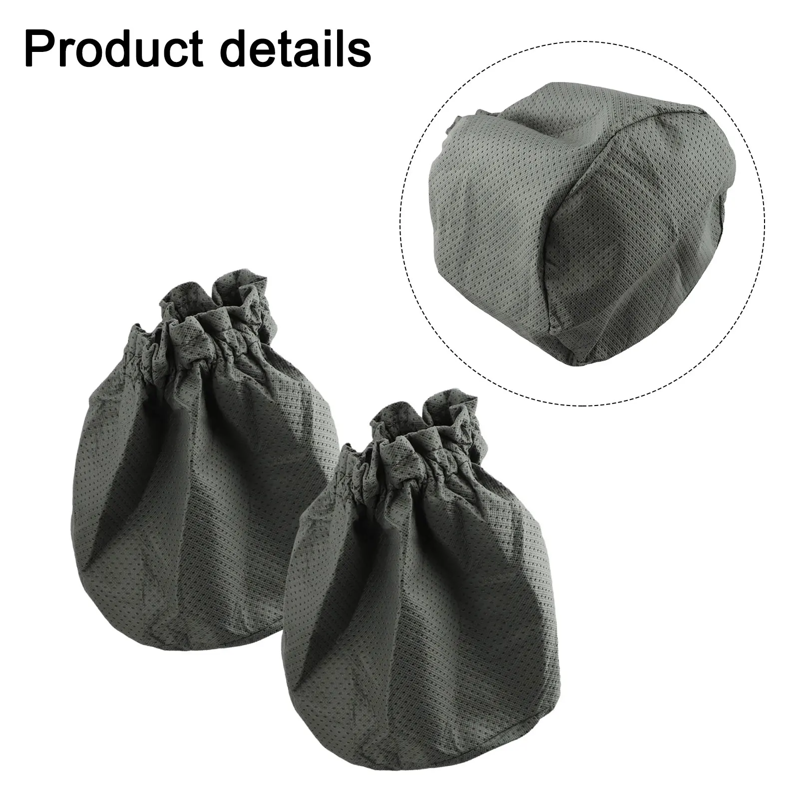 2pcs Fabric Filter Bags For BOSCH 1619PA8370 Filter Bag Parts For GAS 15 PS Industrial Vacuum Cleaner - 2