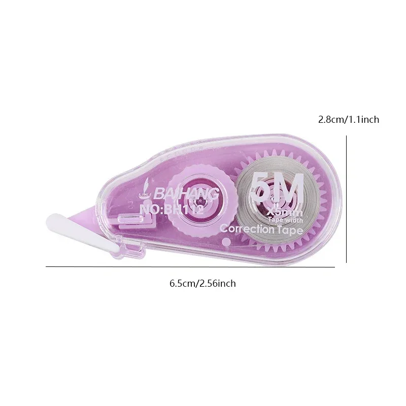 6 Pieces/Set White Out Correction Tape Multiple Color Student Kawaii Error Correction Erasers School Stationery Supplies