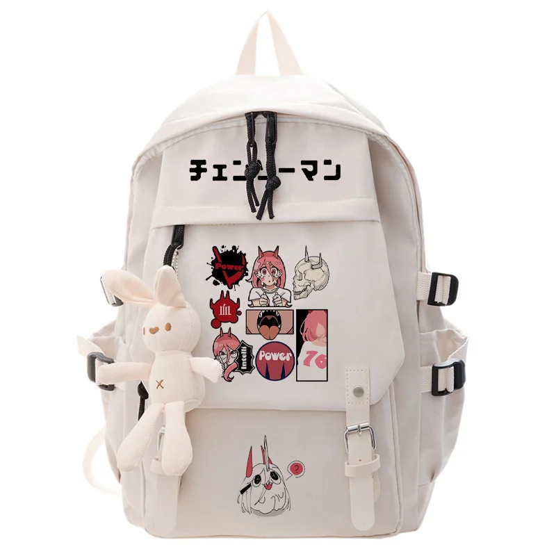 Anime Makima Angel Devil Denji Pochit Backpack Student School Book Bag Mochila Men Boy Shoulder Bags Casual Travel Bags