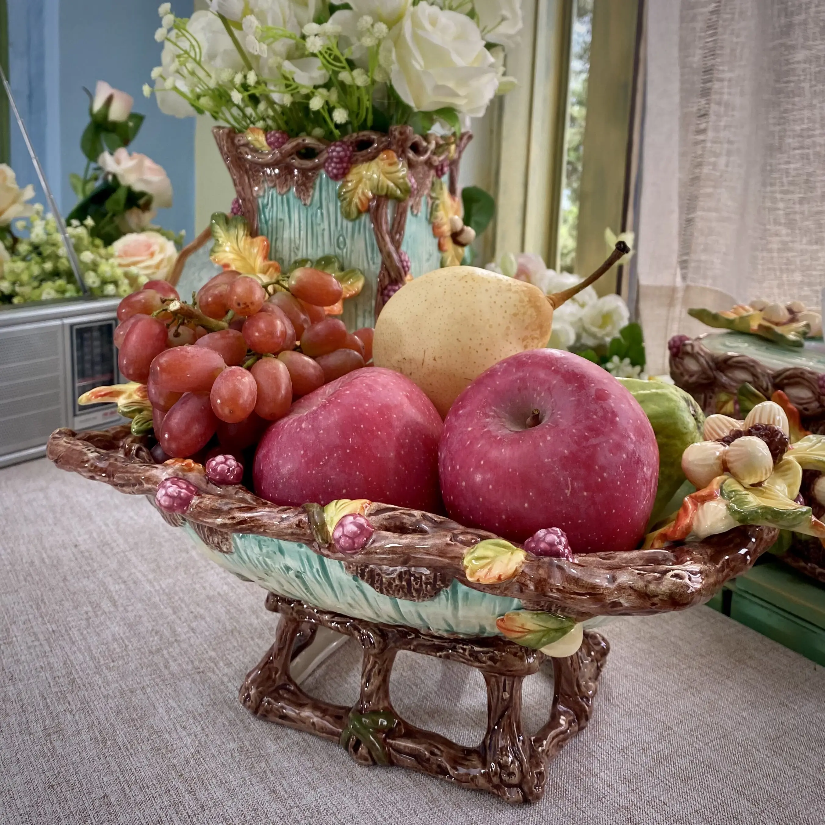 

Ceramic Acorn Bread Dried Fruit Plate, Candy Storage Tray, Home Decor, Wedding Decoration, Living Room Fruit Tray, Salad Plate