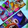 R-Rainbow F-Friends Beach Towel For Kids Personalized Bath Towel Pool Towel Vacation Gift Picnic Towel Party Gift 2