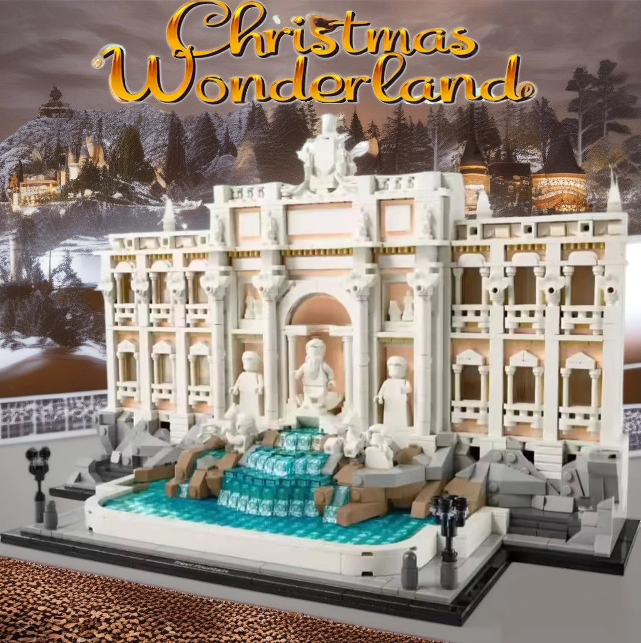 MOC Creative 21062 World Famous Fountains Building Blocks: Architectural Model of World Architecture, Home Decor & Christmas Gif